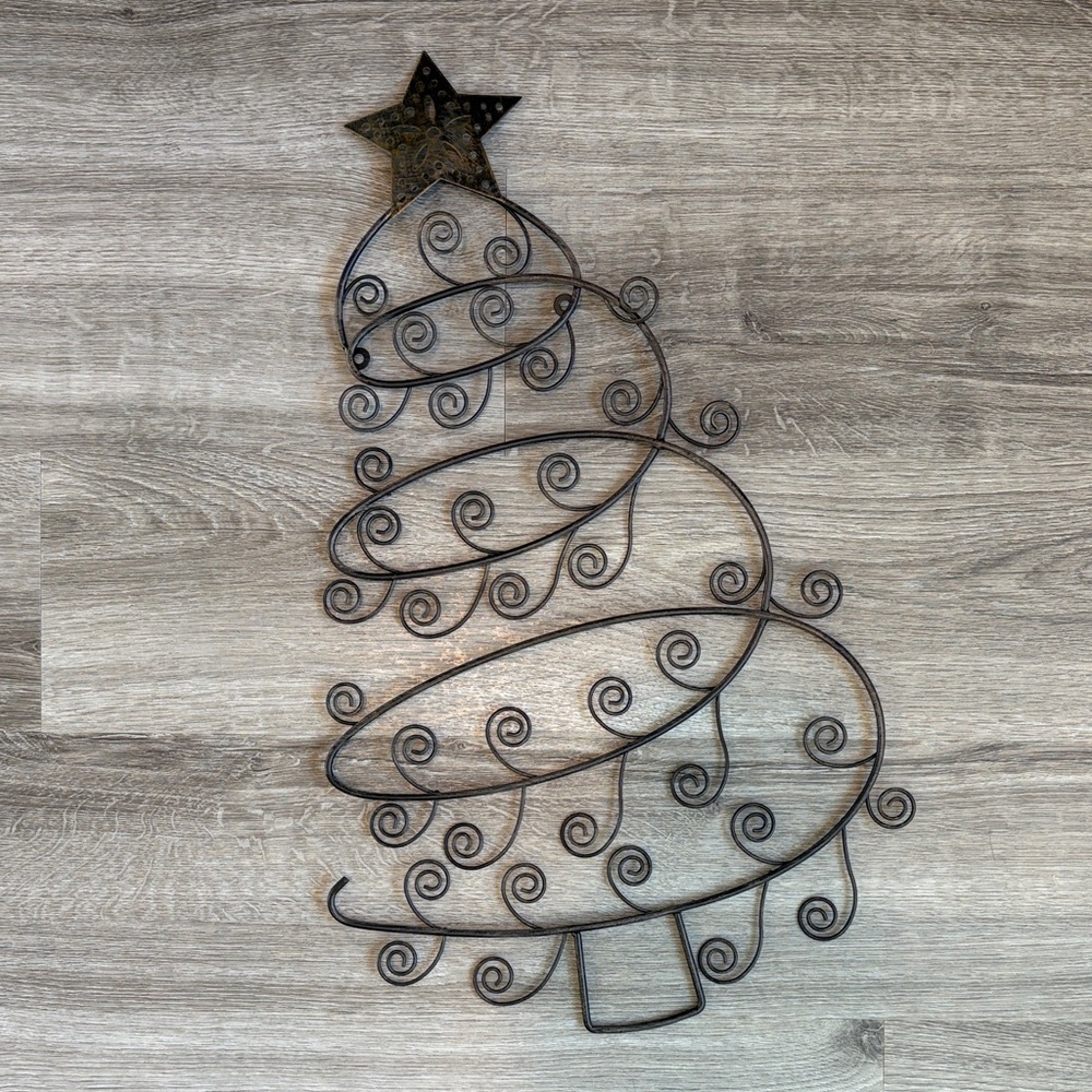 Christmas tree card holder